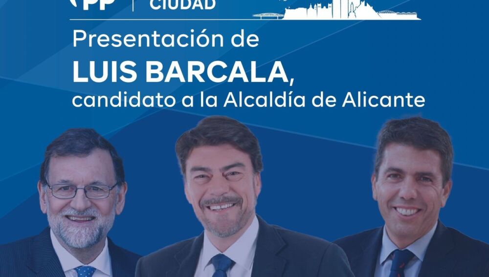Cartel del acto de proclamación de Luis Barcala 
