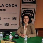 La presidenta de La Rioja, Concha Andreu, durante una entrevista con Julia Otero