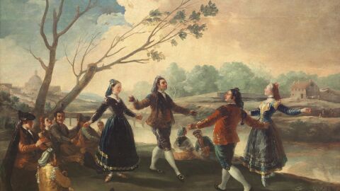 Baile a orillas del Manzanares, de Francisco de Goya