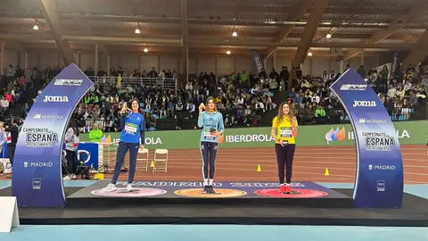 Medallas e récords no nacional absoluto de pista cuberta Medallas e récords no nacional absoluto de pista cuberta