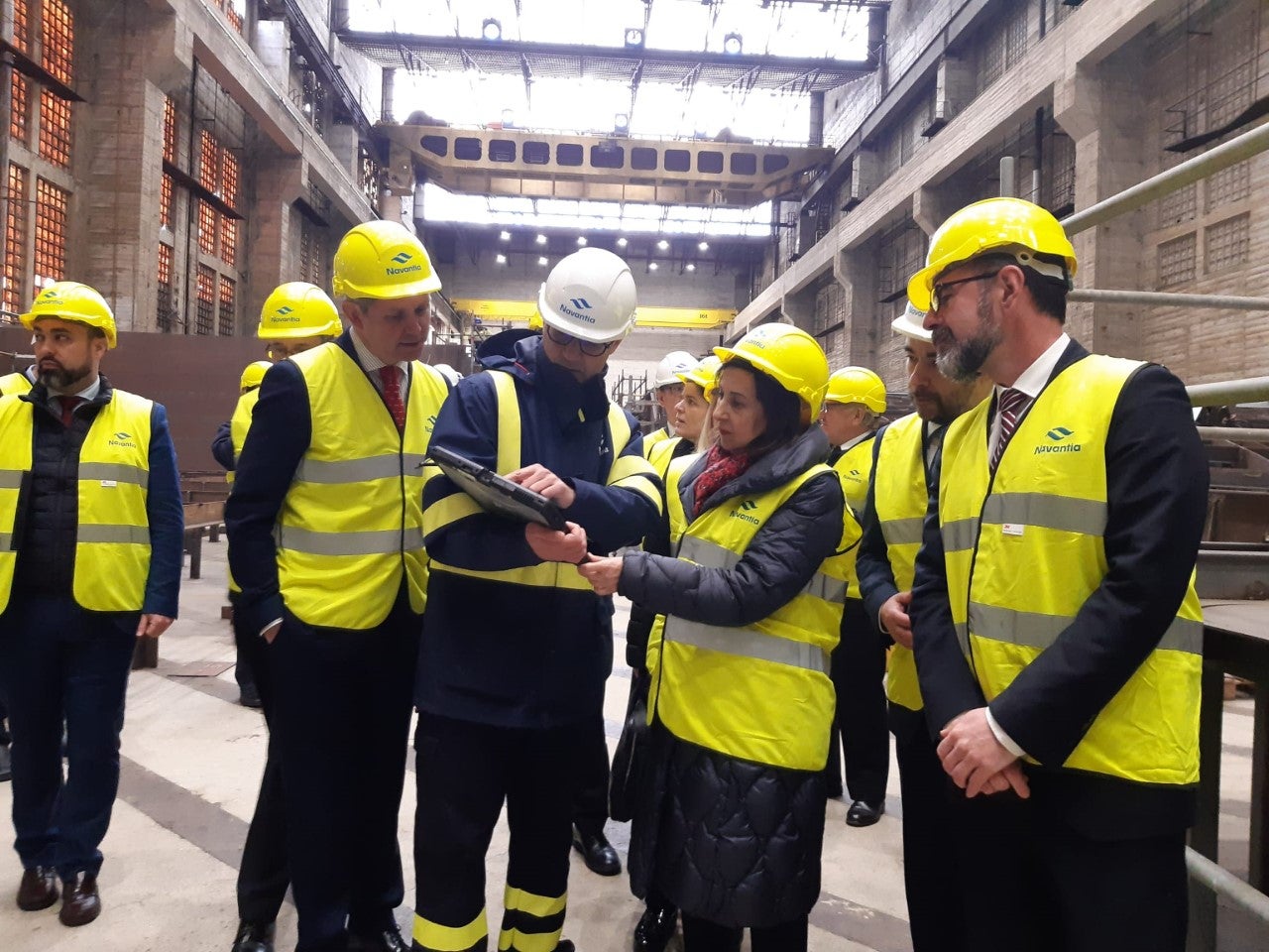 La ministra de Defensa, Margarita Robles, visita Navantia Ferrol La ministra de Defensa, Margarita Robles, visita Navantia Ferrol