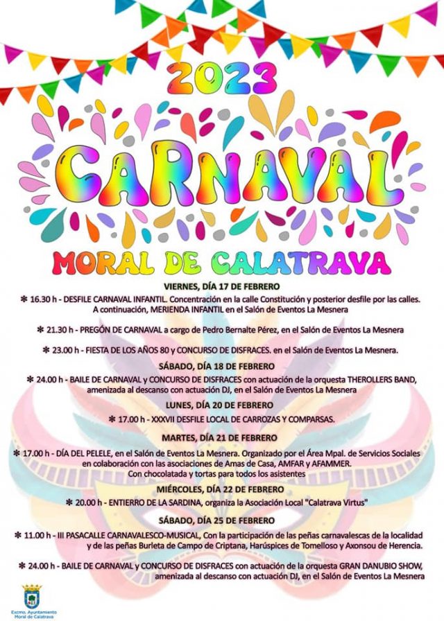 Moral de Calatrava celebrará su desfile de carrozas y comparsas Moral de Calatrava celebrará su desfile de carrozas y comparsas