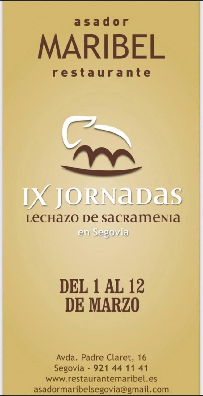 IX Jornadas del lechazo de Sacramenia en el Restaurante Maribel IX Jornadas del lechazo de Sacramenia en el Restaurante Maribel