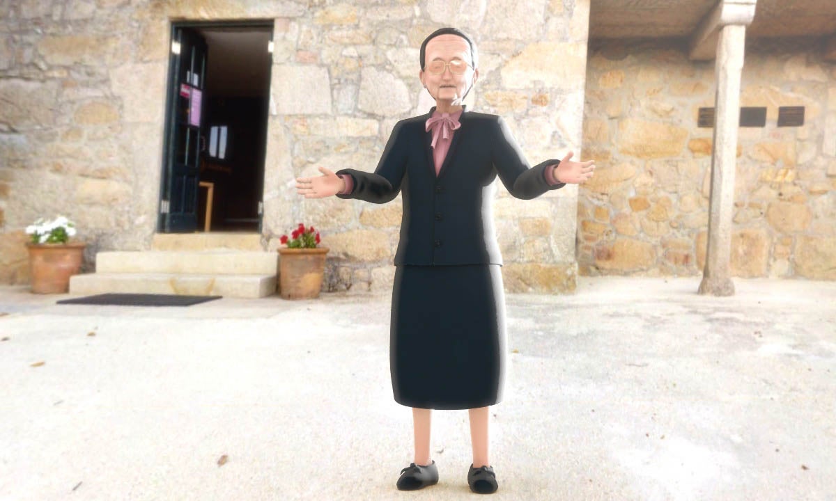 O avatar de Maruxa Villanueva guía as visitas virtuais á Casa Rosalía O avatar de Maruxa Villanueva guía as visitas virtuais á Casa Rosalía