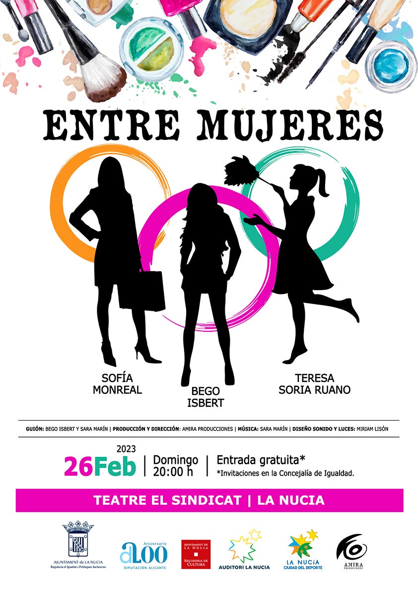 Teatro y una comida de hermandad para la Semana de la Mujer de La Nucía Teatro y una comida de hermandad para la Semana de la Mujer de La Nucía