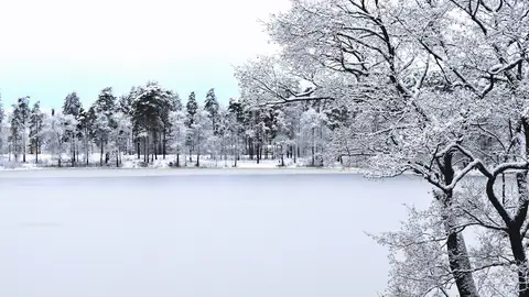 Imagen de archivo de un paisaje tras una nevada Los expertos alertan de un chorro de frío polar que desplomará las temperaturas este fin de semana