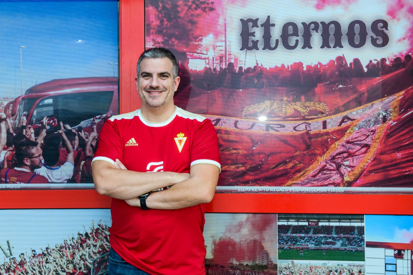 "La FEPEMUR va con el escudo del Real Murcia" "La FEPEMUR va con el escudo del Real Murcia"