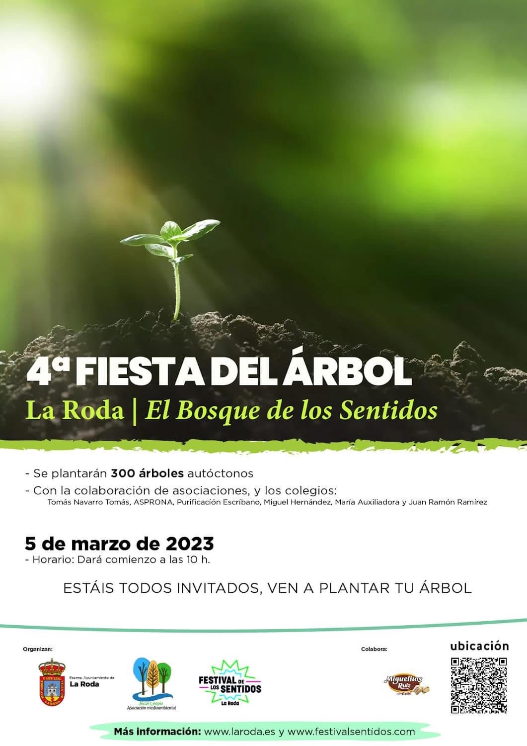 La Fiesta del Árbol celebra su cuarta edición con 'El Bosque de los Sentidos' en La Roda La Fiesta del Árbol celebra su cuarta edición con 'El Bosque de los Sentidos' en La Roda
