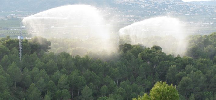 La instalación de cañones de agua contra los incendios en La Devesa, de nuevo bloqueada La instalación de cañones de agua contra los incendios en La Devesa, de nuevo bloqueada