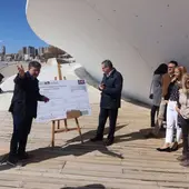 Benidorm comenzará mañana a retirar la pasarela peatonal de Poniente Benidorm comenzará mañana a retirar la pasarela peatonal de Poniente