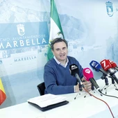 El portavoz del Gobierno municipal, Félix Romero, en rueda de prensa El portavoz del Gobierno municipal, Félix Romero, en rueda de prensa