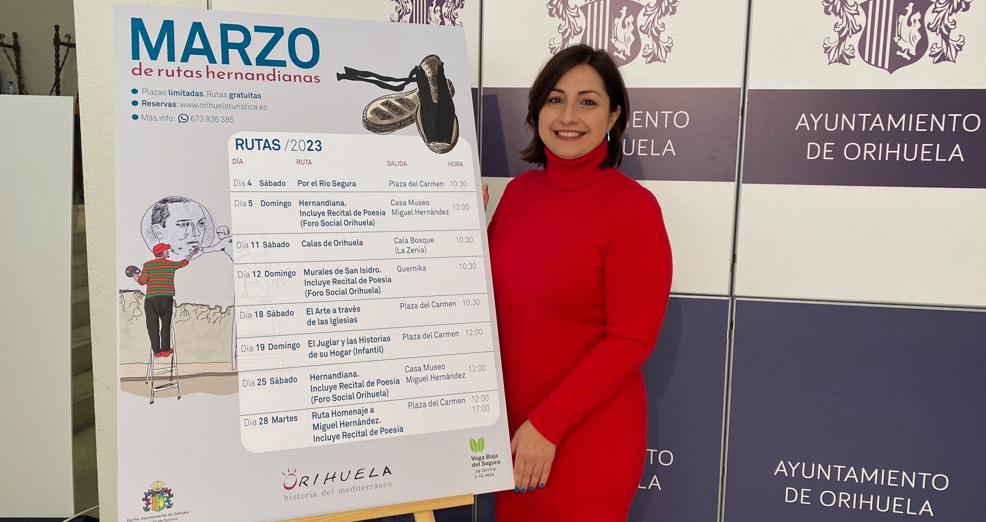 Las Rutas Turísticas del mes de marzo tienen como protagonista al poeta Miguel Hernández Las Rutas Turísticas del mes de marzo tienen como protagonista al poeta Miguel Hernández