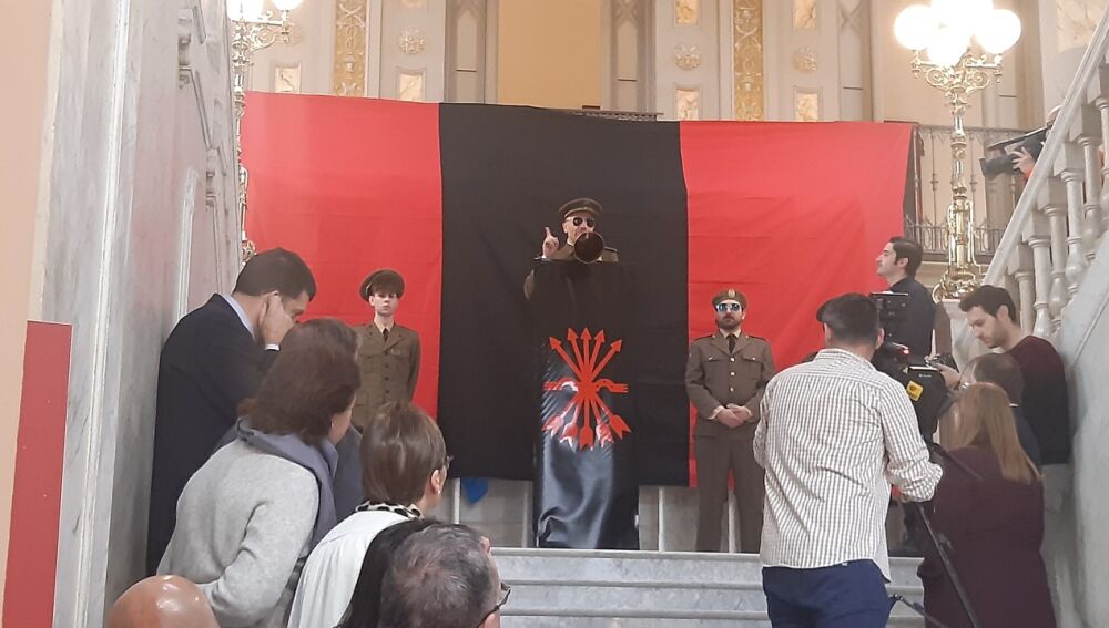 Otra de las actuaciones en la visita guiada teatralizada al Palacio Provincial de Ciudad Real