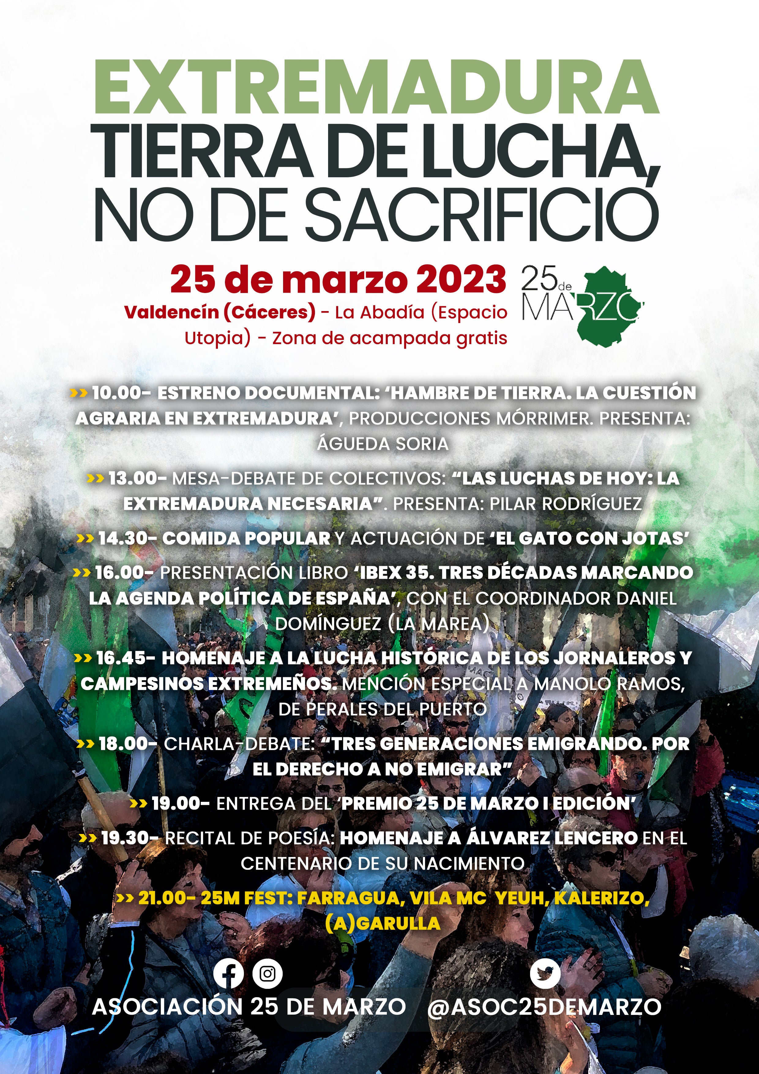 La Asociación 25 de Marzo, celebrará el verdadero día de Extremadura con diversos actos en Valdencín La Asociación 25 de Marzo, celebrará el verdadero día de Extremadura con diversos actos en Valdencín