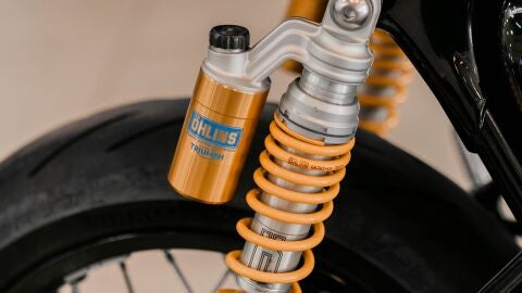 Suspensi&oacute;n trasera de una moto