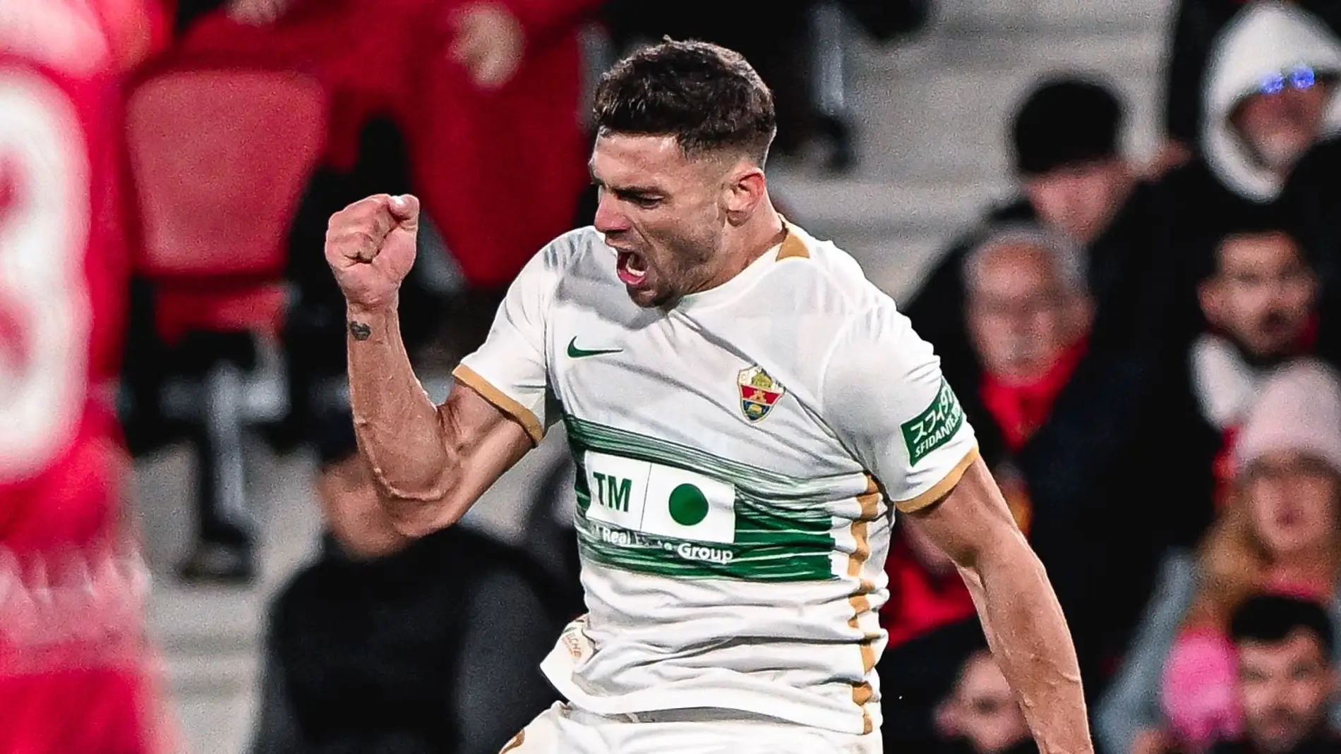 Lucas Boyé celebra el gol de la victoria en Mallorca