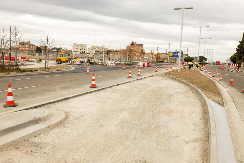 Remate de obras para estrenar acceso a Valdefierro Remate de obras para estrenar acceso a Valdefierro