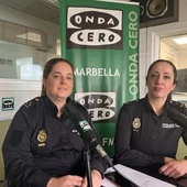 Mujeres policías de Marbella conmemorando el 8M en Onda Cero Mujeres policías de Marbella conmemorando el 8M en Onda Cero
