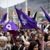 Manifestación con motivo del Día de la mujer/ EFE/ Javier Etxezarreta
