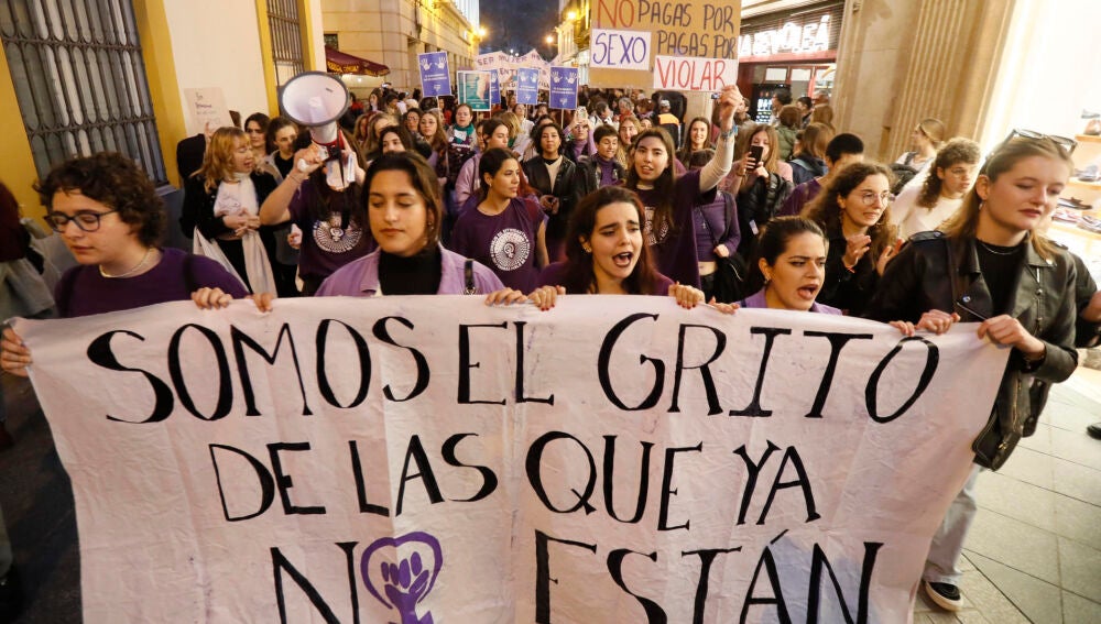 Imagen de la manifestación del 8M en Sevilla