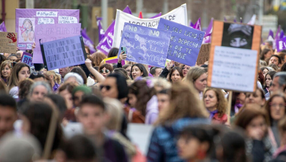 Imagen de la manifestación del 8M en Jaén