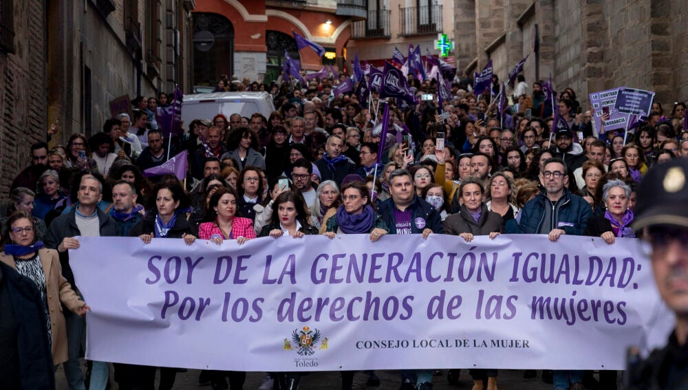 Imagen de la manifestación del 8M en Toledo