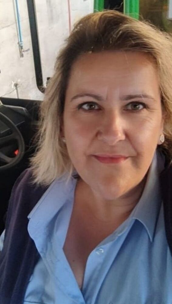 Verónica en un autobús urbano de Ciudad Real