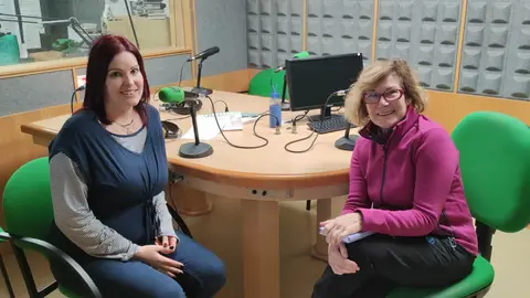 Ana Santos acompañada da nutricionista Jennifer Cores. De Vella a Bella