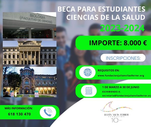 La Fundación Julián Vilás Ferrer otorgará tres becas para apoyar a estudiantes de Medicina y Ciencias de la Salud La Fundación Julián Vilás Ferrer otorgará tres becas para apoyar a estudiantes de Medicina y Ciencias de la Salud