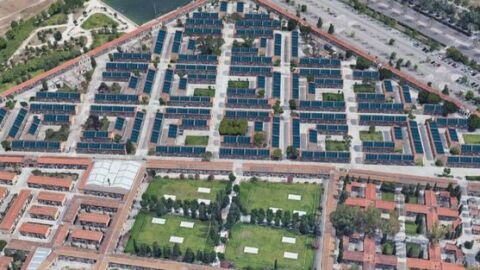 Simulación de las placas en el Cementerio General