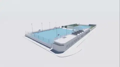 Simulación del aspecto que tendrá el polideportivo ‘Paco Hernández’ tras su remodelación. Simulación del aspecto que tendrá el polideportivo ‘Paco Hernández’ tras su remodelación.