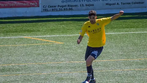 Dani Marín, en una acción ante la Peña Deportiva. Dani Marín, en una acción ante la Peña Deportiva.