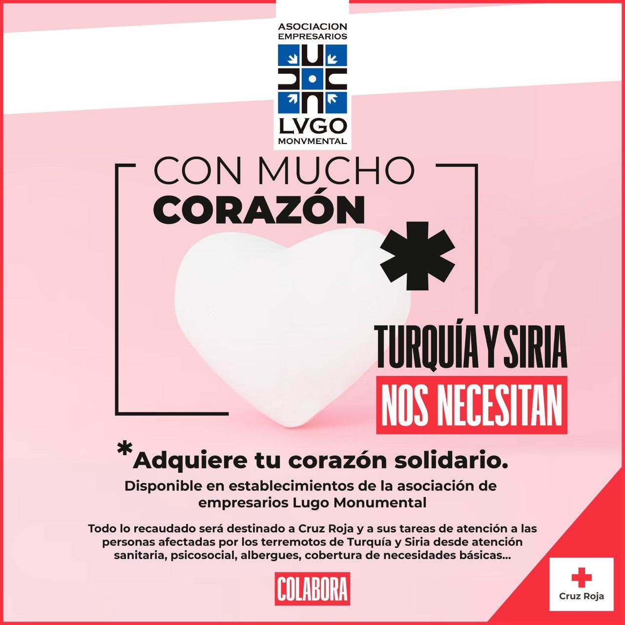 Corazones para recaudar fondos para Turquía y Siria Corazones para recaudar fondos para Turquía y Siria
