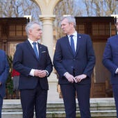 Imagen de los cuatro presidentes autonómicos tras la reunión. Gobierno vasco