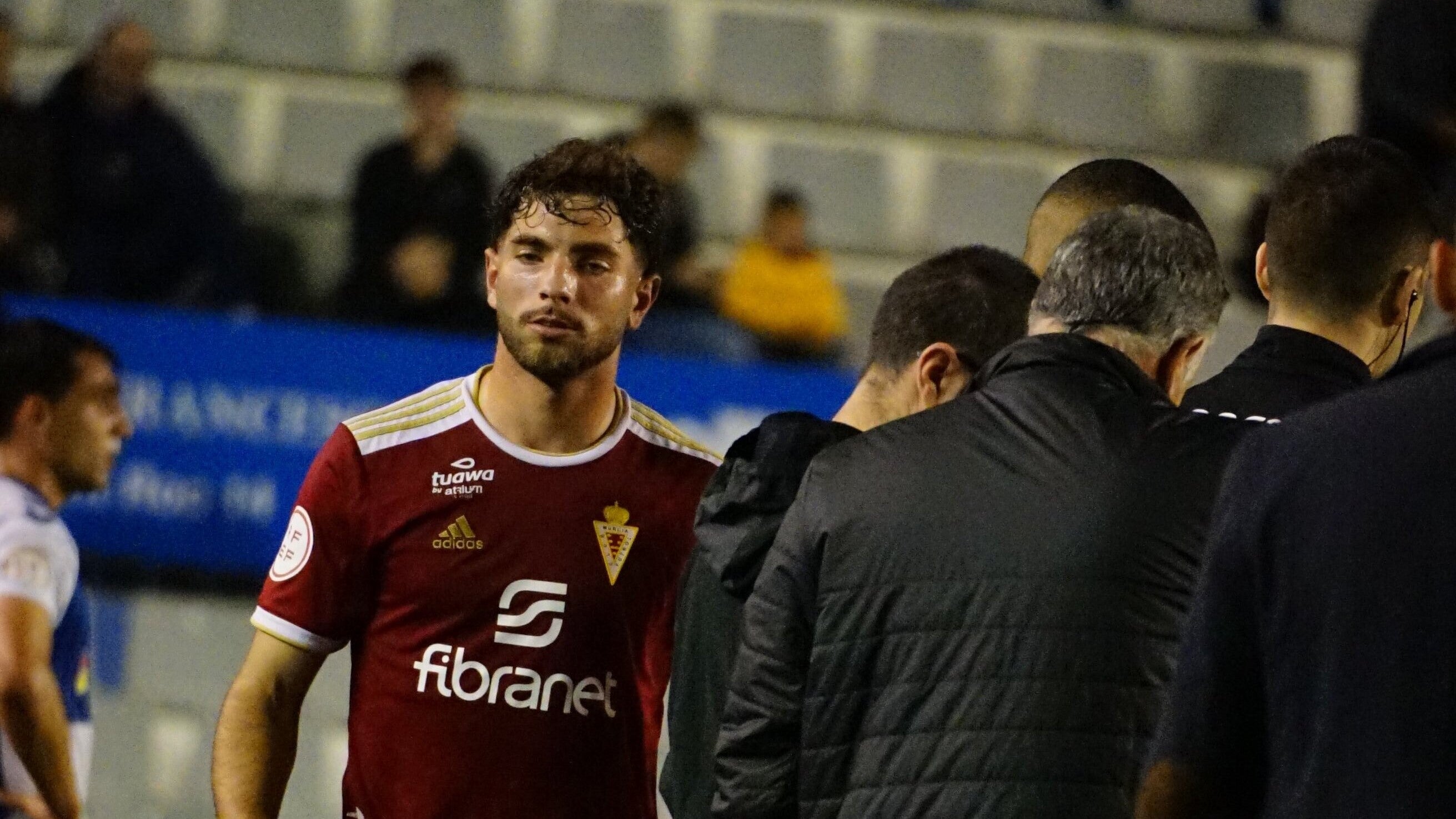 Javi Rueda sufre una fascitis plantar y es duda en el Real Murcia Javi Rueda sufre una fascitis plantar y es duda en el Real Murcia