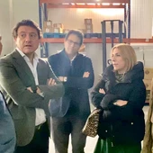 Daniel Sánchez durante una visita a Sanlúcar Daniel Sánchez durante una visita a Sanlúcar