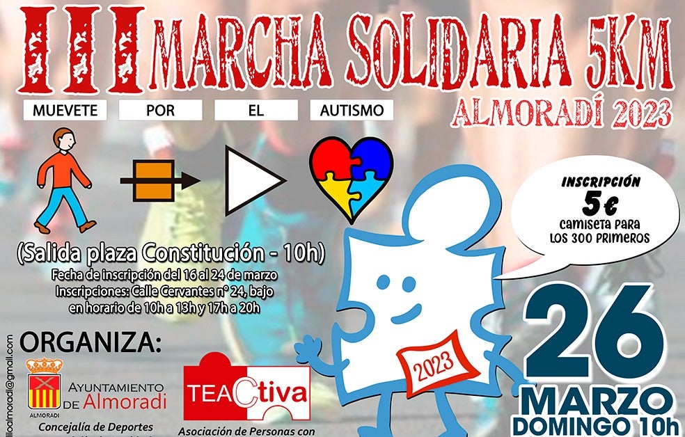 Almoradí presenta su III marcha solidaria en apoyo a la asociación de autismo Almoradí presenta su III marcha solidaria en apoyo a la asociación de autismo