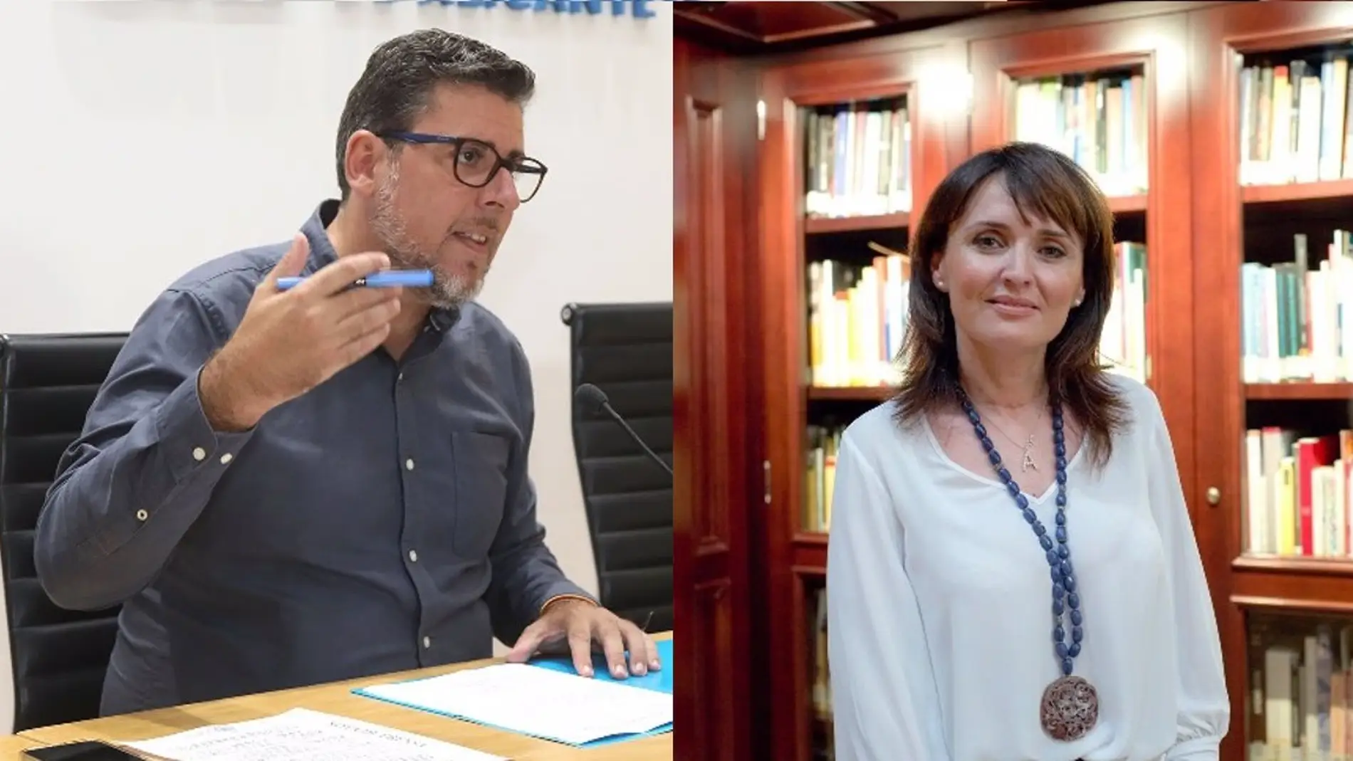 Julia Parra y Javier Gutiérrez renuncian a sus competencias en la Diputación de Alicante