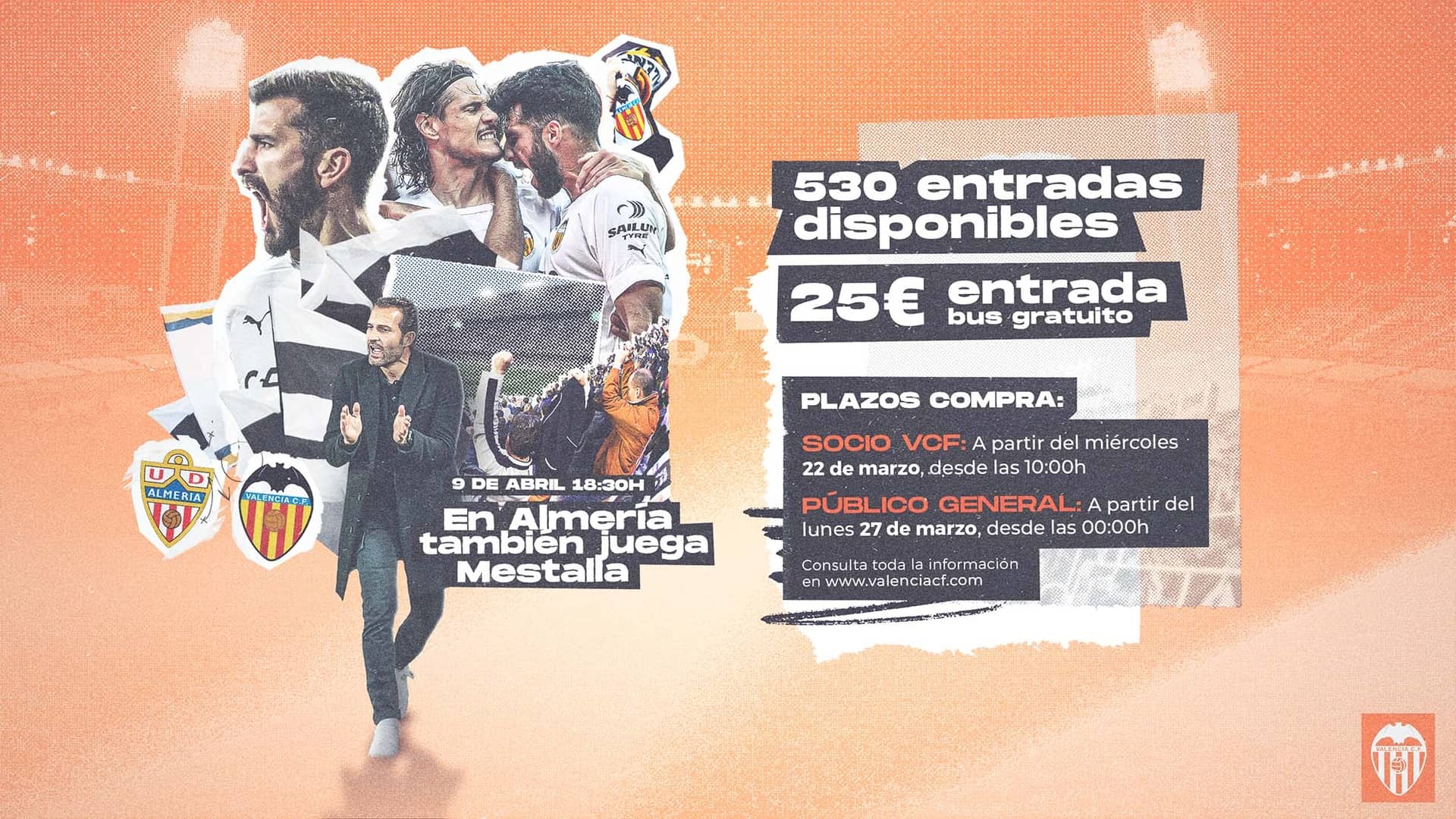 El Valencia CF paga los autobuses a sus aficionados que viajen a Almería El Valencia CF paga los autobuses a sus aficionados que viajen a Almería