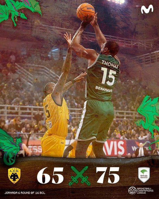 Unicaja, líder de grupo tras ganar en Atenas Unicaja, líder de grupo tras ganar en Atenas