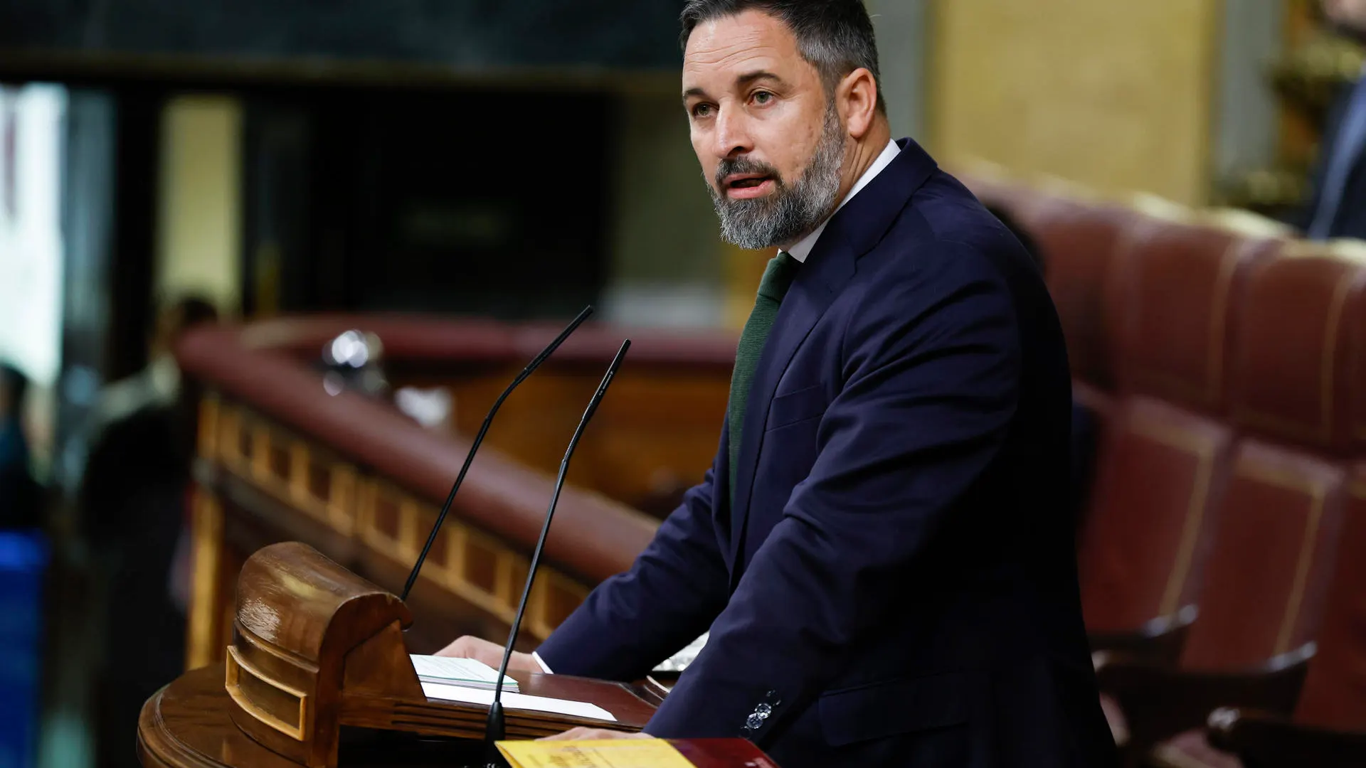 El líder de Vox, Santiago Abascal Abascal trata a Sánchez como político "caducado", carga contra Feijóo y pide el 'sí' del Partido Popular