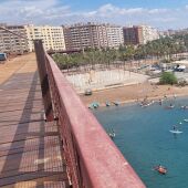 Vista de Almería desde el mirador del Cable Inglés