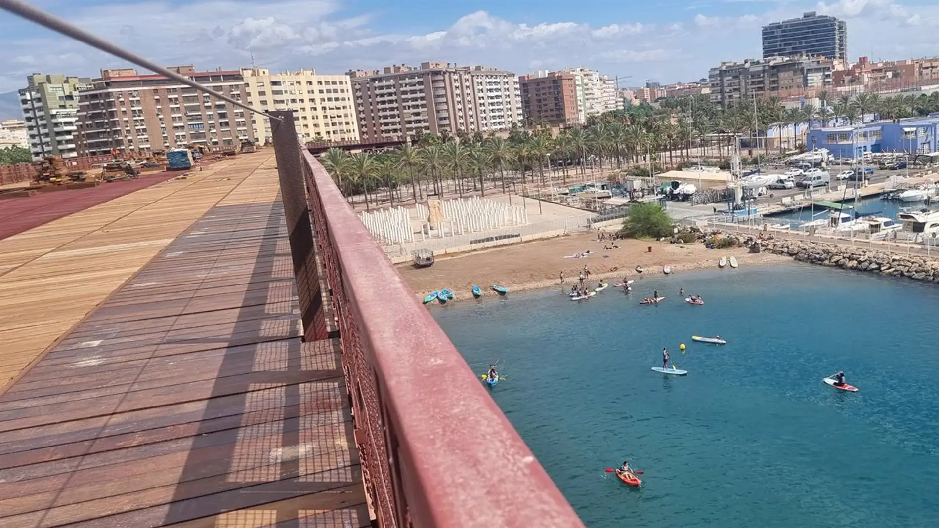 Vista de Almería desde el mirador del Cable Inglés