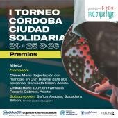 Cartel I Torneo Cordoba Ciudad Solidaria