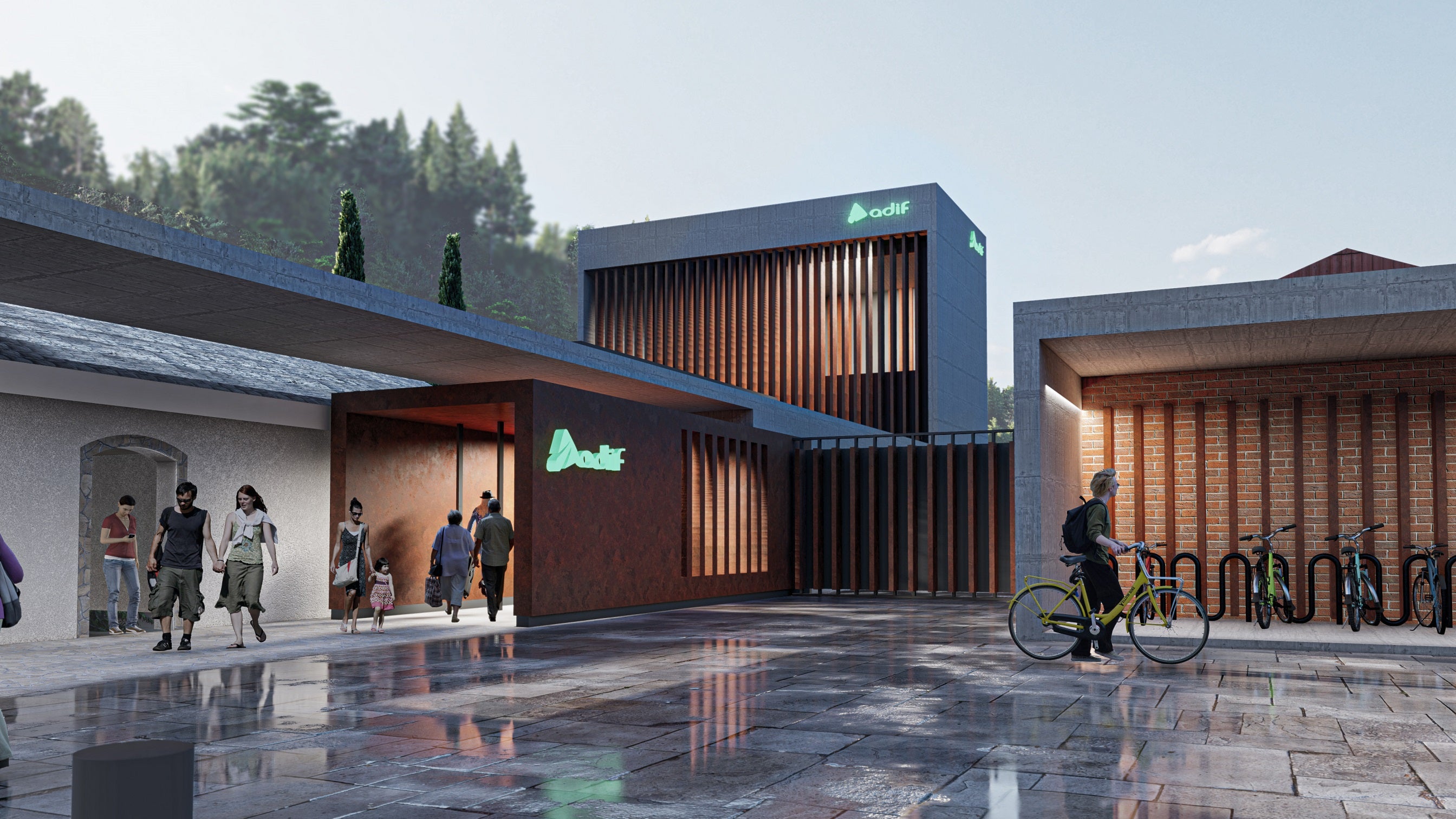 Adif licita el diseño de la estación de Pola de Lena adaptada a alta velocidad Adif licita el diseño de la estación de Pola de Lena adaptada a alta velocidad