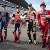 Fabio Quartararo, Marc Márquez, Joan Mir y Pecco Bagnaia Fabio Quartararo, Marc Márquez, Joan Mir y Pecco Bagnaia