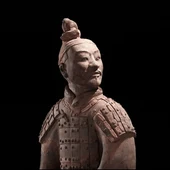 Uno de los guerreros de la exposición. Uno de los guerreros de la exposición.