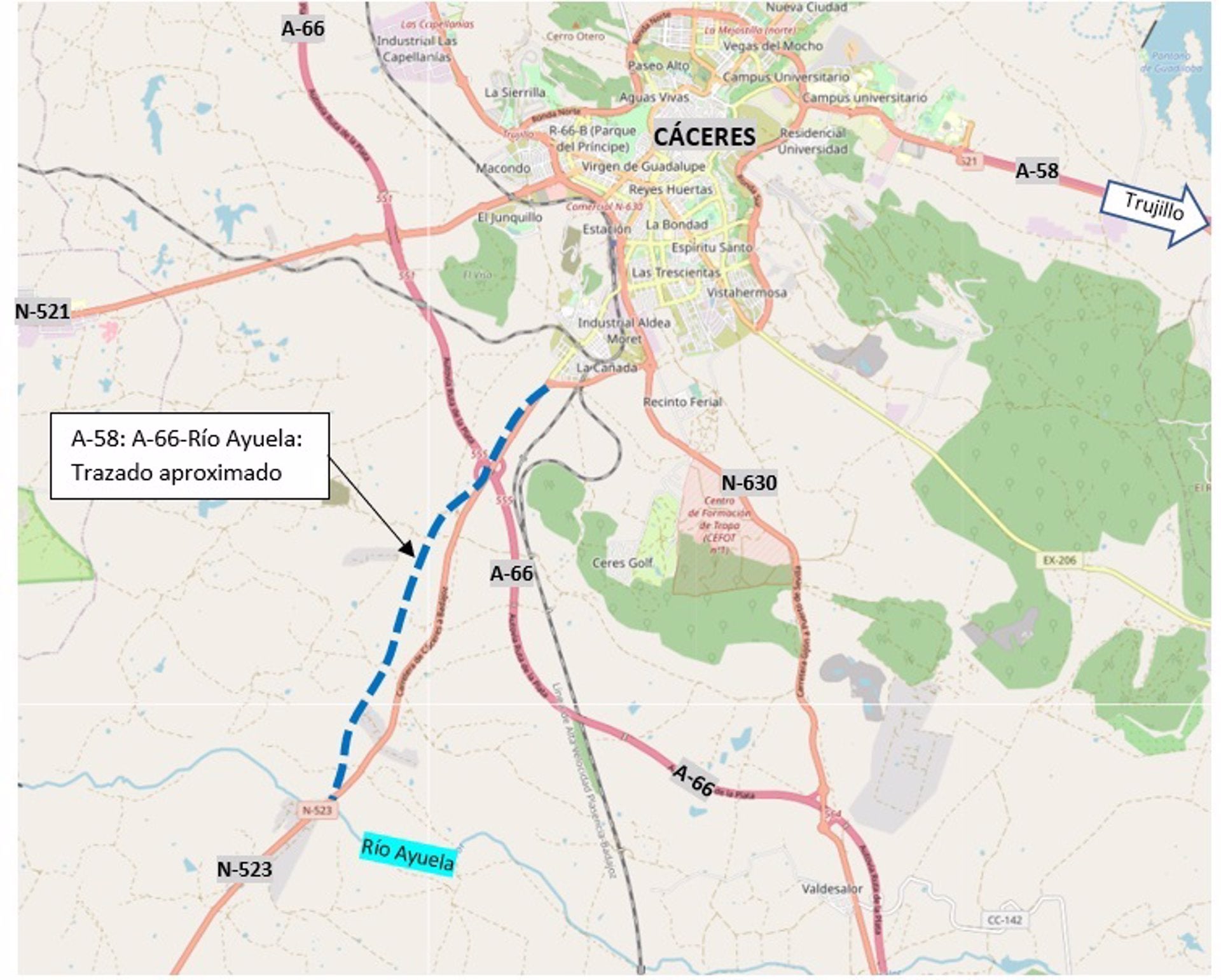 El contrato de obras del primer tramo de la Autovía A-58 entre Cáceres y Badajoz se formaliza por 79 millones de euros El contrato de obras del primer tramo de la Autovía A-58 entre Cáceres y Badajoz se formaliza por 79 millones de euros