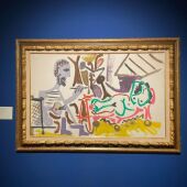 Picasso blanco en el recuerdo azul