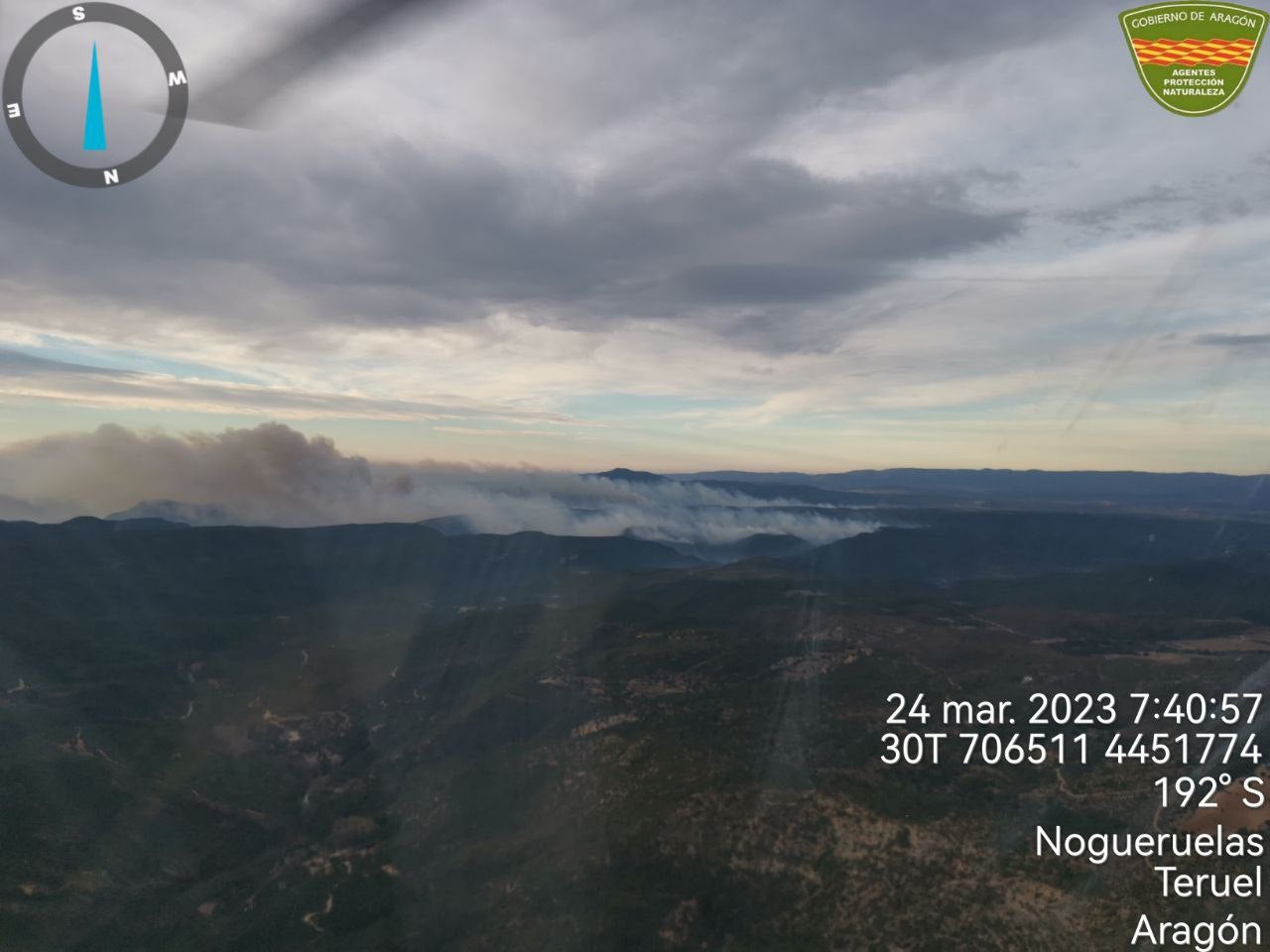Evoluciona favorablemente el incendio de la provincia de Teruel Evoluciona favorablemente el incendio de la provincia de Teruel